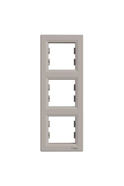 Schneider (EPH5810369) Asfora 3'lü Dikey Çerçeve Bronz
