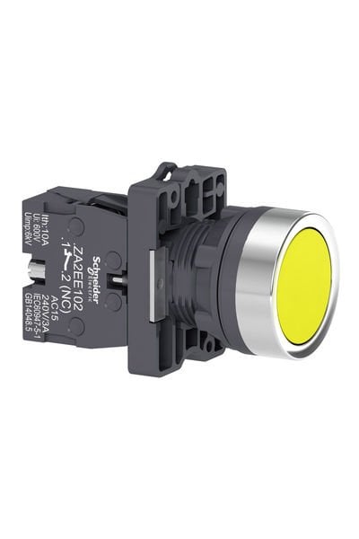 Schneider (XA2EA51) 1 NA Sarı Yaylı Buton