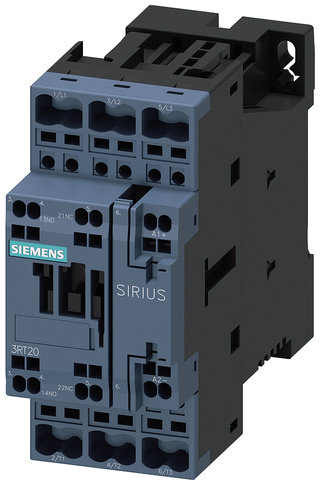 Siemens 3RT2028-2FB40 Güç kontaktörü, AC-3e/AC-3, 38 A, 18,5 kW / 400 V, 3 kutuplu, 24 V DC, takılı diyot kombinasyonlu, yardımcı kontaklar: 1 NO + 1 NC, yaylı terminal, boyut: S0