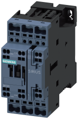 Siemens 3RT2028-2BB40 Güç kontaktörü, AC-3e/AC-3, 38 A, 18,5 kW / 400 V, 3 kutuplu, 24 V DC, yardımcı kontaklar: 1 NO + 1 NC, yaylı terminal, boyut: S0