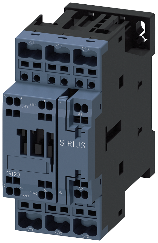 Siemens 3RT2028-2AP00 Güç kontaktörü, AC-3e/AC-3, 38 A, 18,5 kW / 400 V, 3 kutuplu, 230 V AC, 50 Hz, yardımcı kontaklar: 1 NO + 1 NC, yaylı terminal, boyut: S0